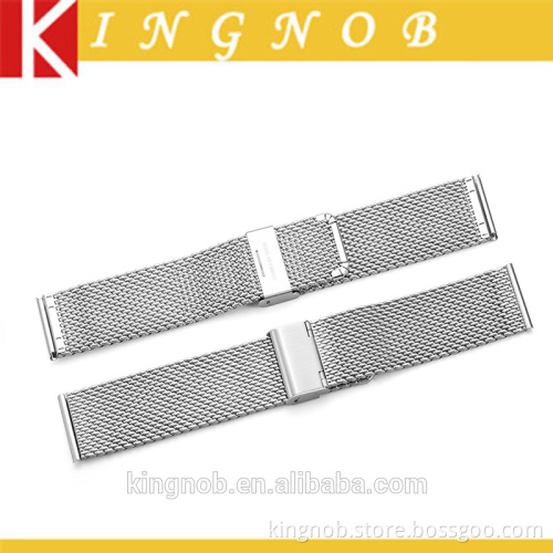 12mm to 26mm Shark Mesh Stainless Steel Dive Watch Band Bracelet